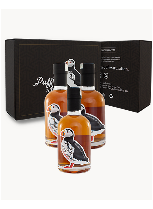 Stilnovisti-rodzaje-whisky-Puffin-Whisky-Box-Set